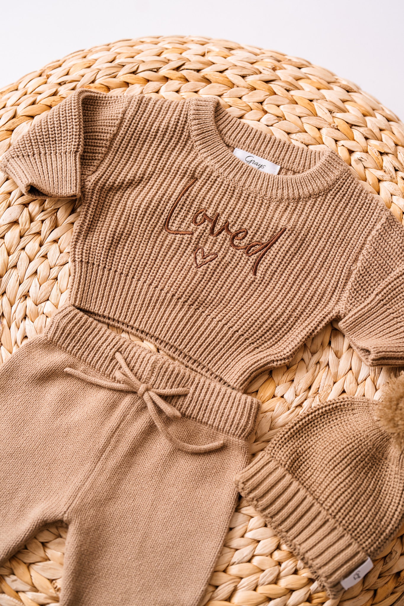 Mocha Jumper & Pants Set