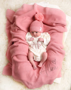 Primrose | Solid Edge Knit Blanket