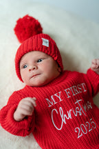 Poppy Red Romper & Booties | Personalised Name