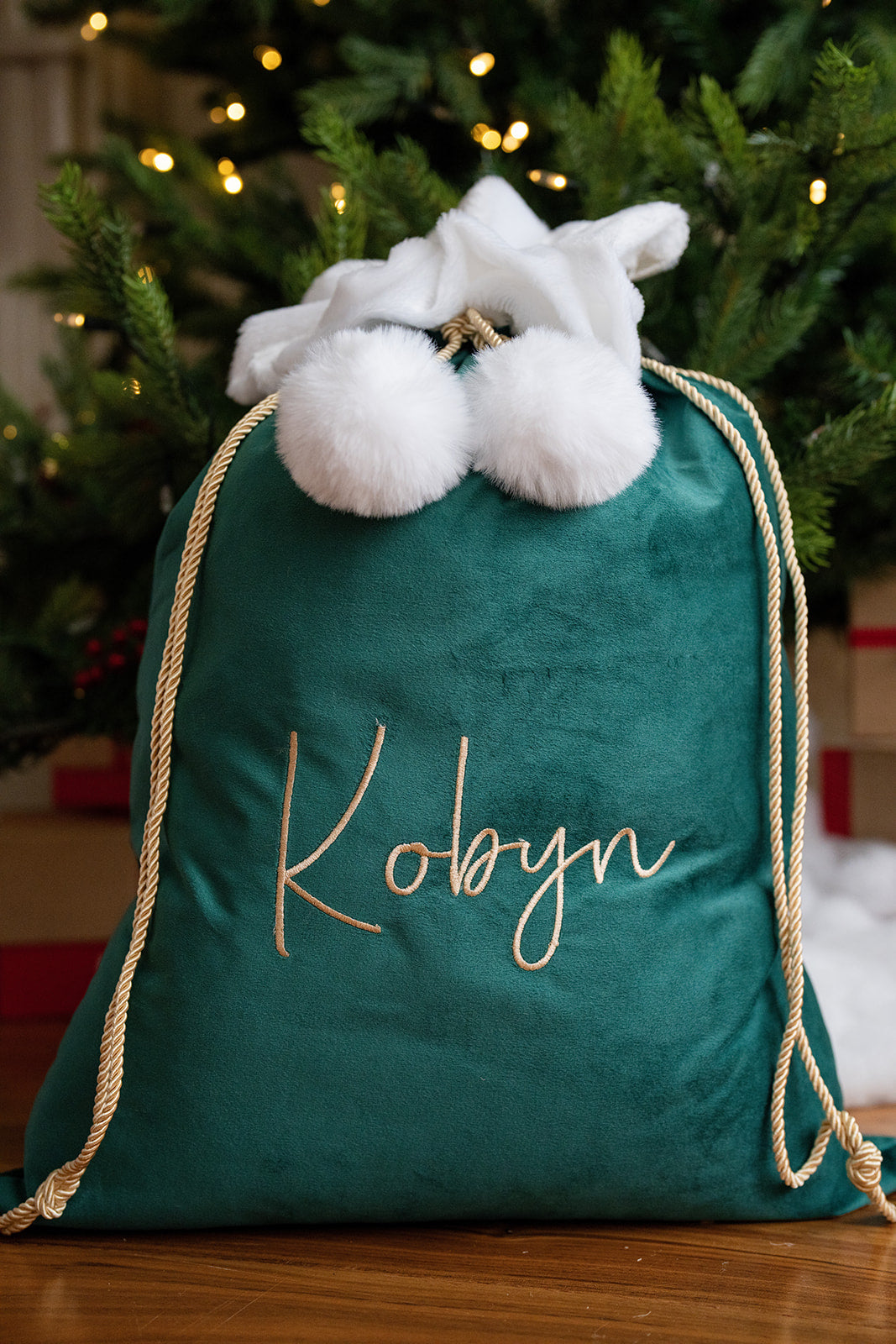 Emerald Green - Luxury Santa Sack