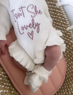 Cloud | Frilly Romper & Booties Set