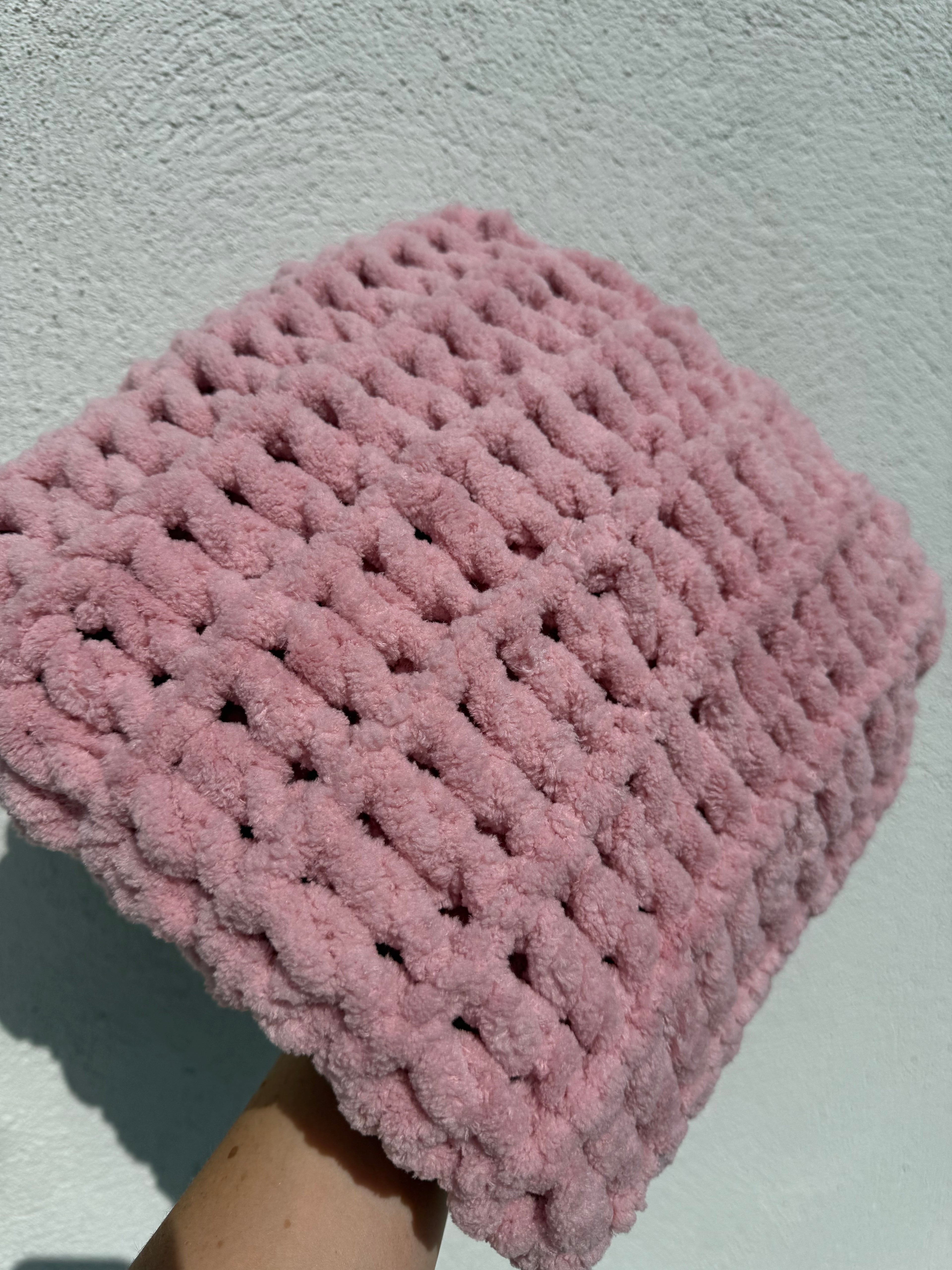 Puffy Handmade Blankets | Powder Pink
