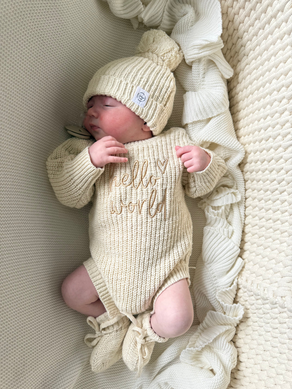 Butterscotch | Chunky Romper & Booties