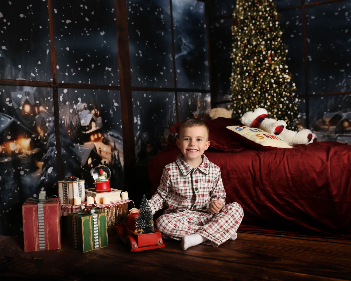 Christmas Green Tartan Pyjamas Boys