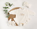 Cloud | Frilly Romper & Booties Set