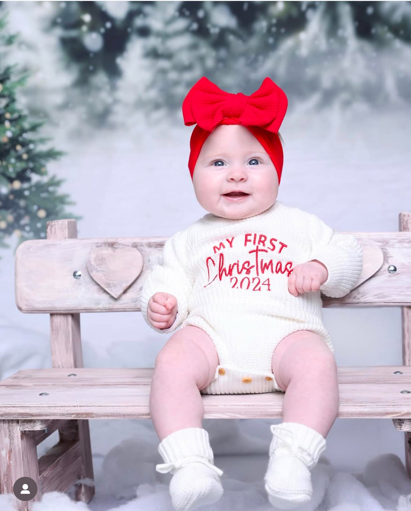 Cloud Romper & Booties | My First Christmas 2025