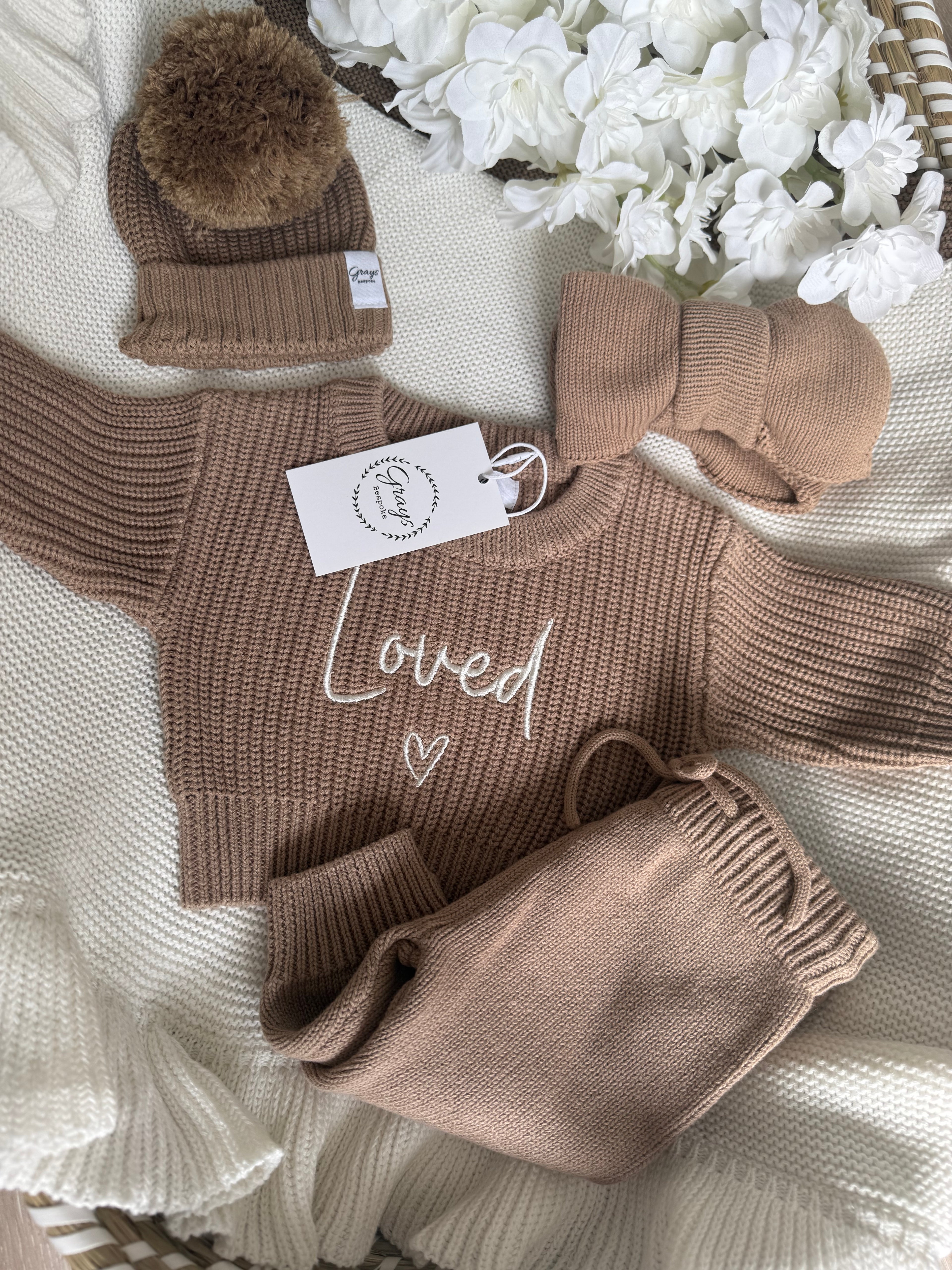 Mocha Jumper & Pants Set