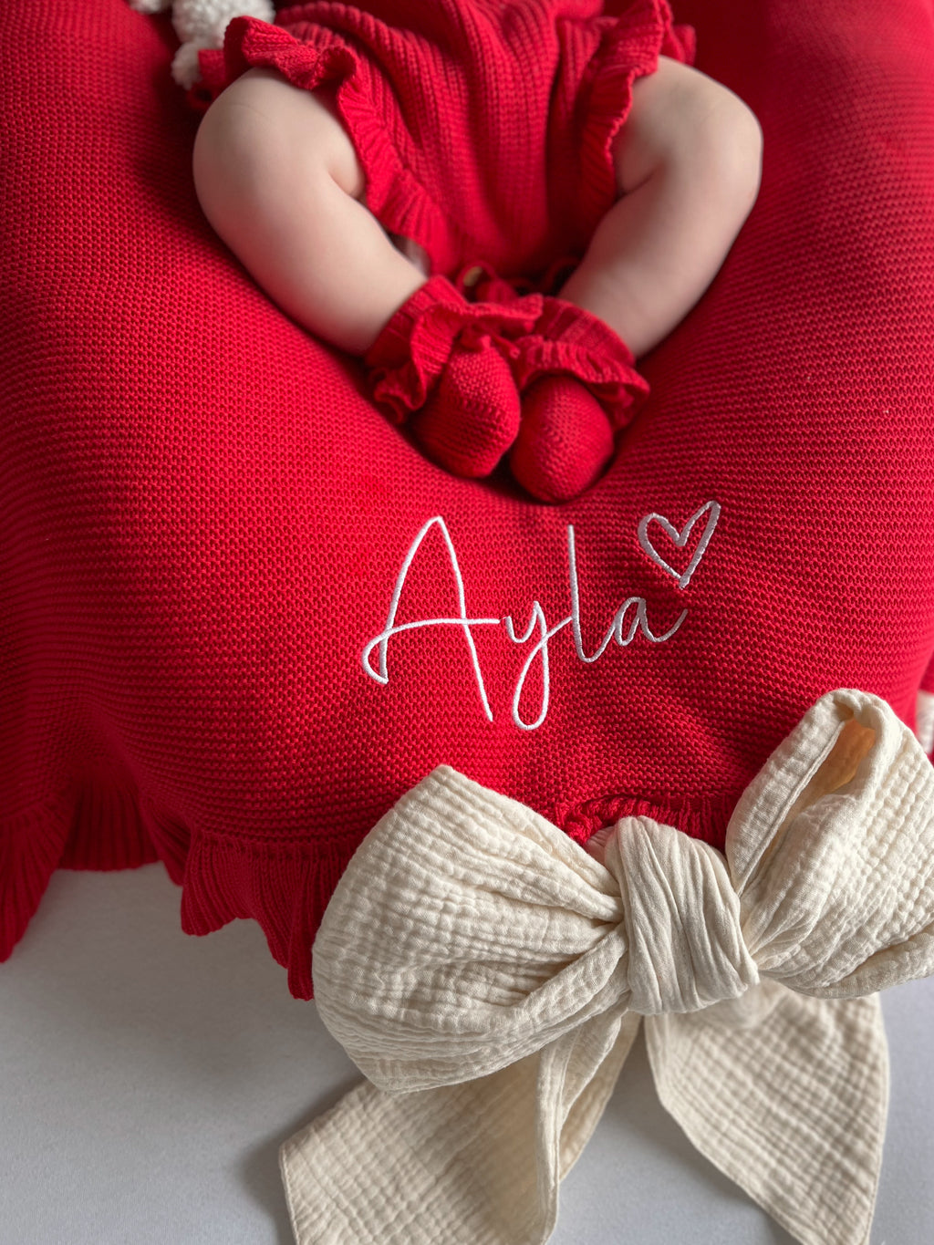 Poppy | Frill Knit Blanket