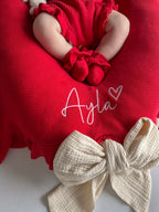 Poppy | Frill Knit Blanket