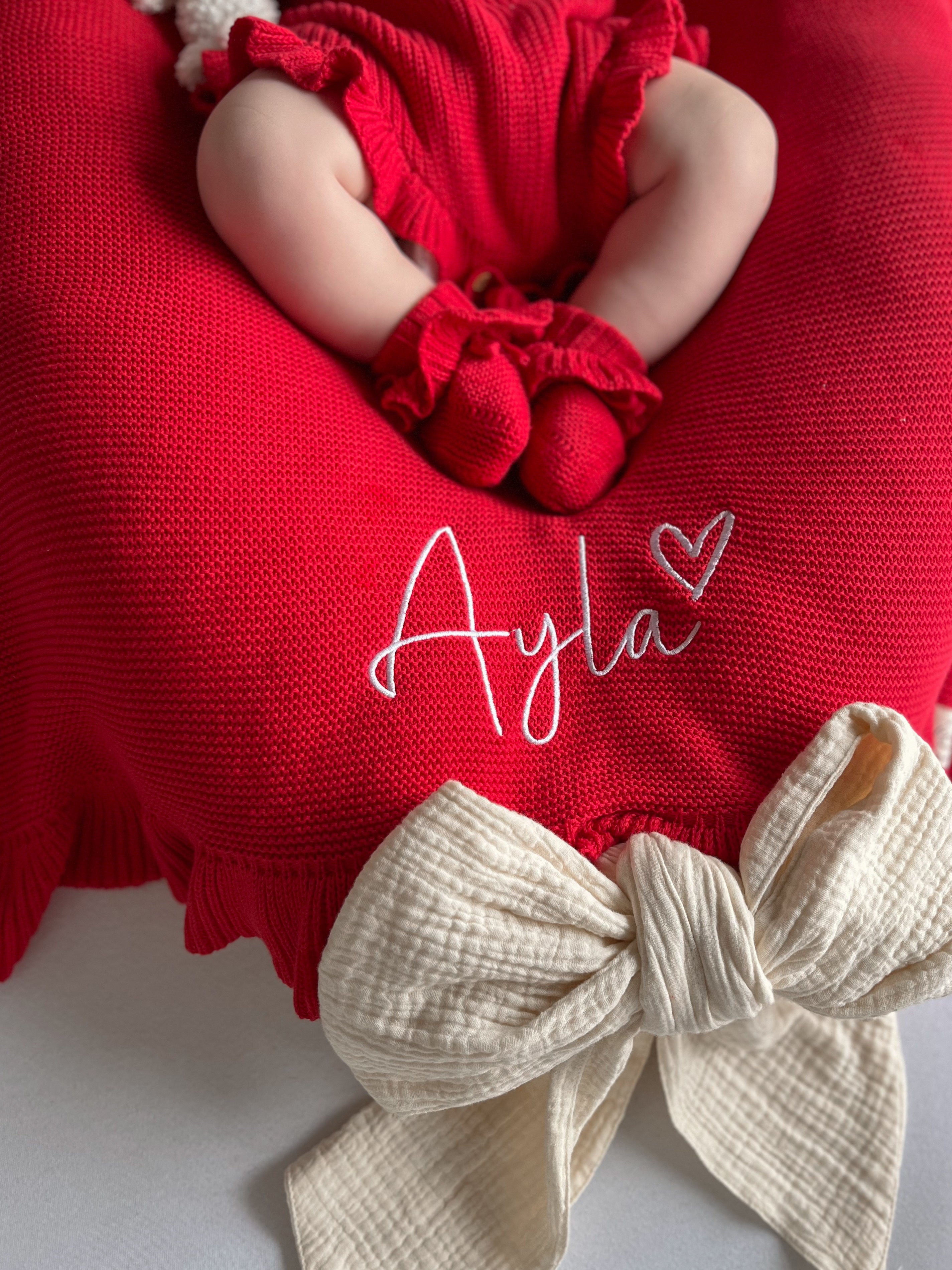 Poppy | Frill Knit Blanket