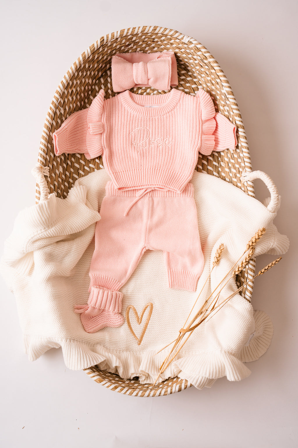 Jumper, Pants & Knit Blanket Set