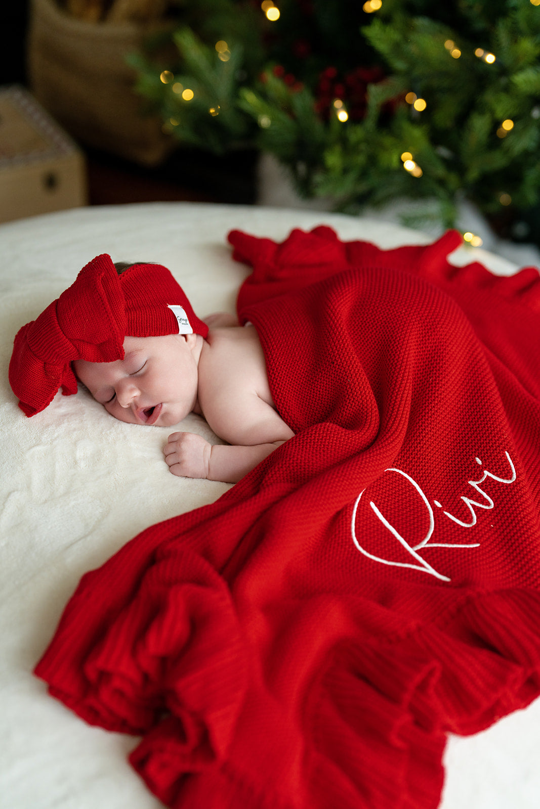 Poppy Ruffle Edge Blanket
