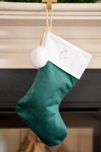 Emerald Green  - Santa Hanging Sock
