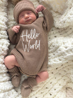 Mocha | Plain Romper & Booties