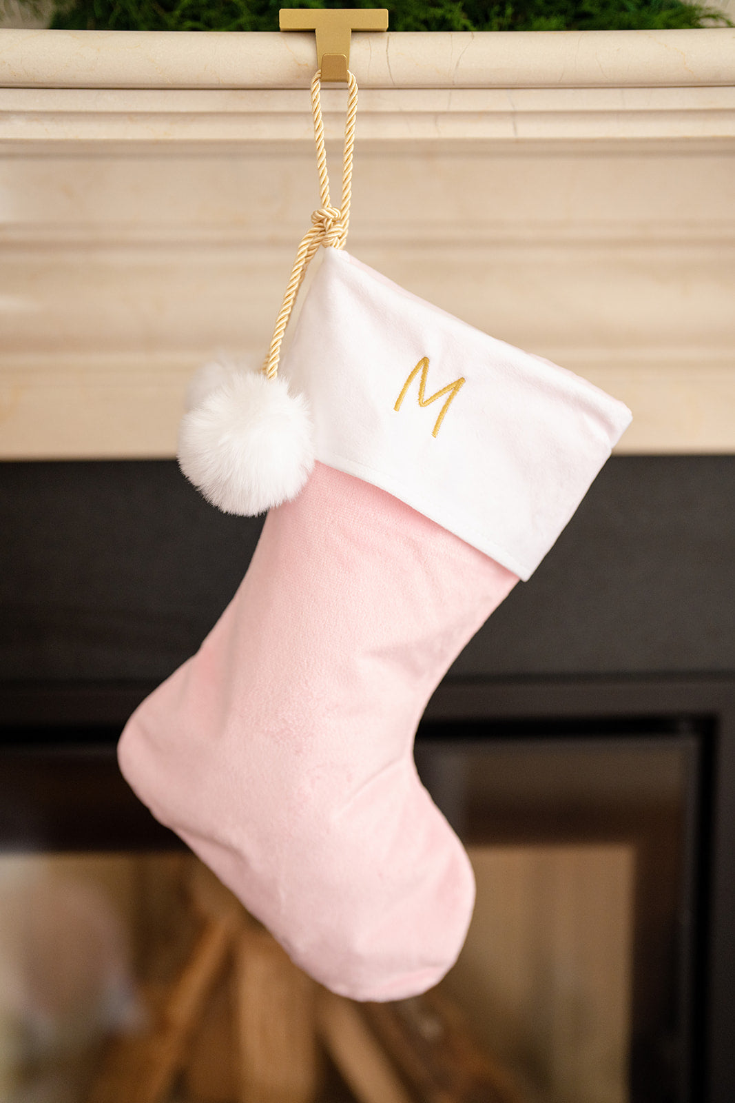 Pink  - Santa Hanging Sock