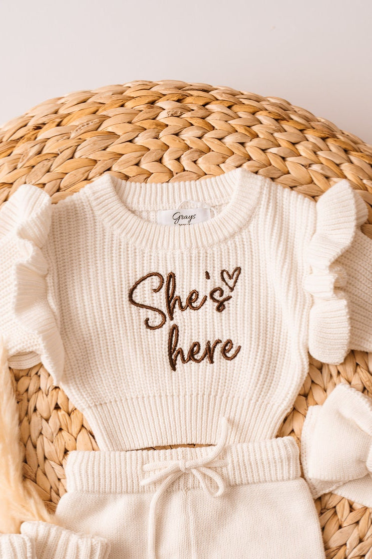 Cloud Frill Jumper & Pants Set