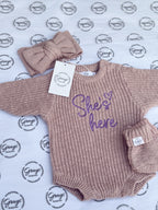 Soft Purple | Chunky Romper & Booties