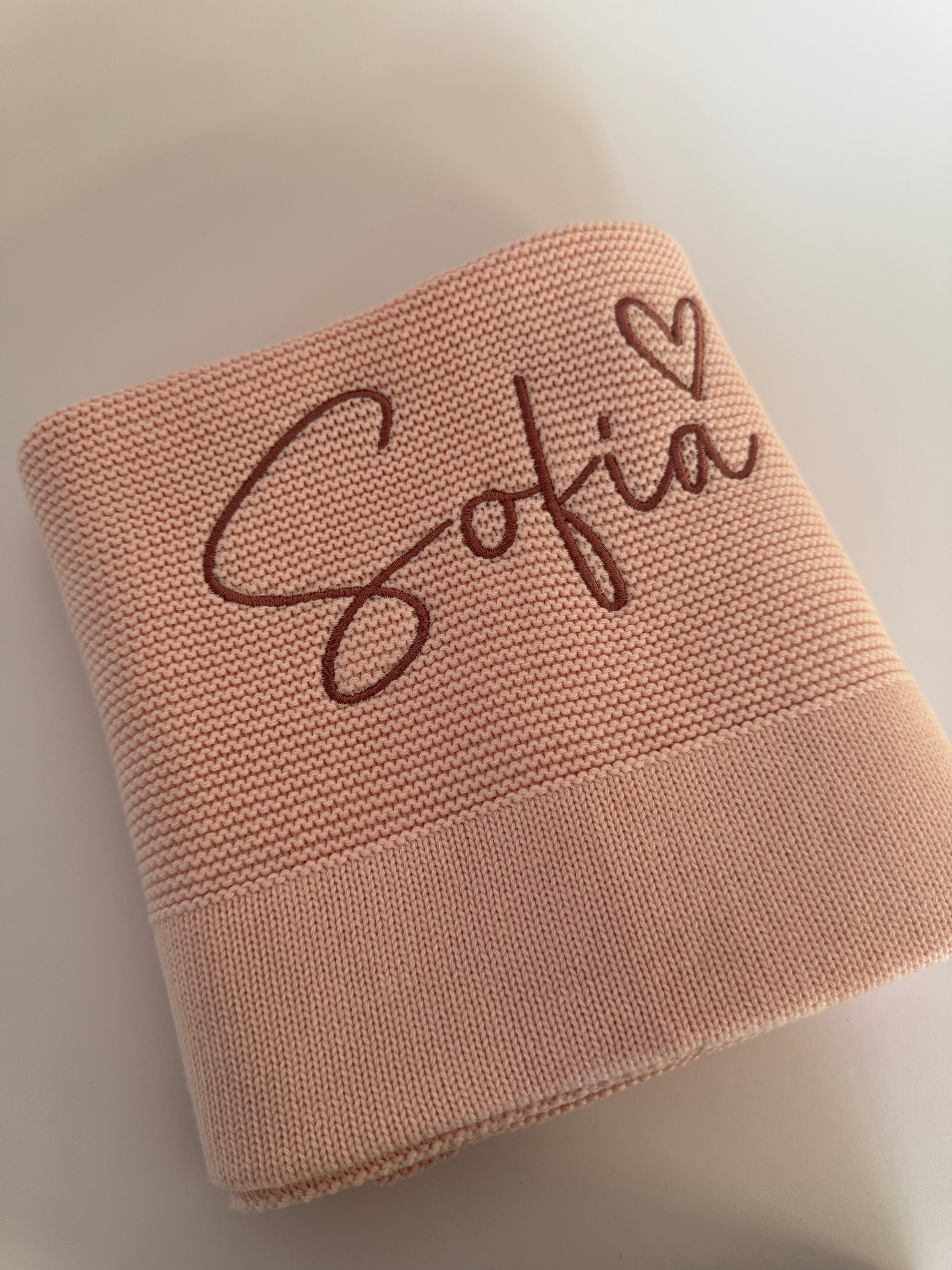 Ballet| Solid Edge Knit Blanket