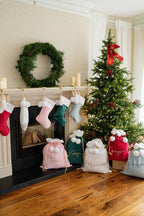 Red  - Santa Hanging Sock