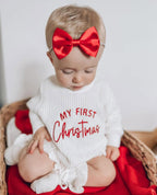 Cloud Romper & Booties | My First Christmas 2025