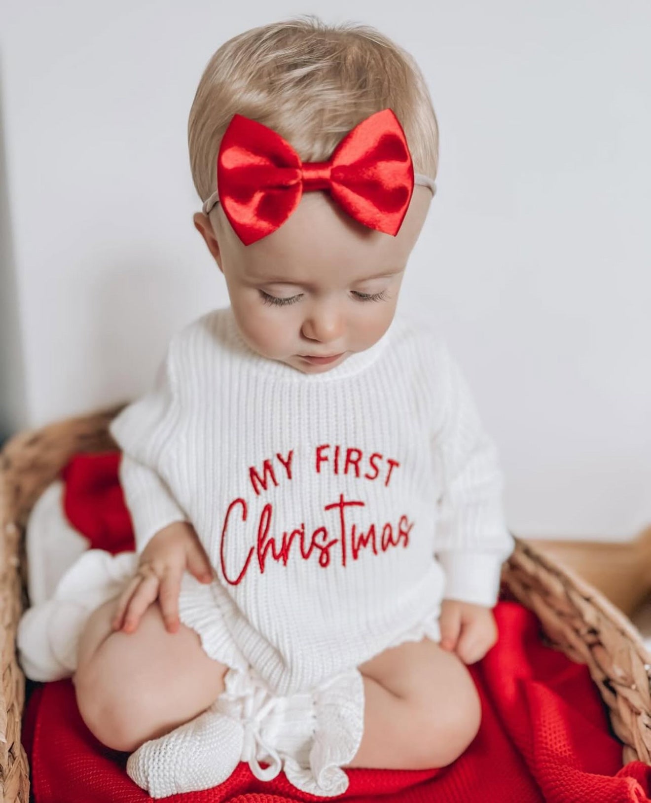 Cloud Romper & Booties | My First Christmas 2025