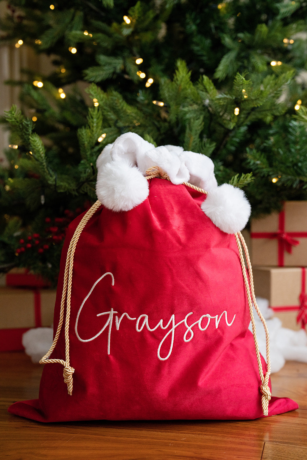 Red - Luxury Santa Sack