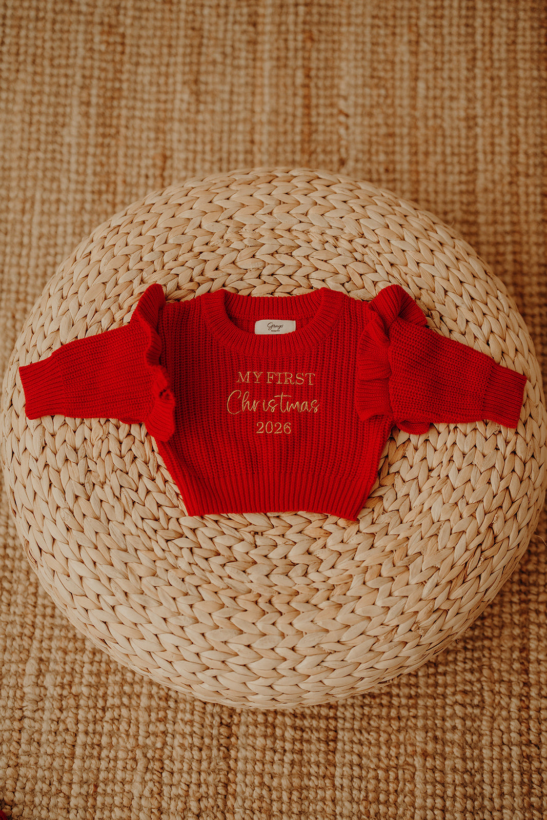 Poppy Red | Frilly Jumper
