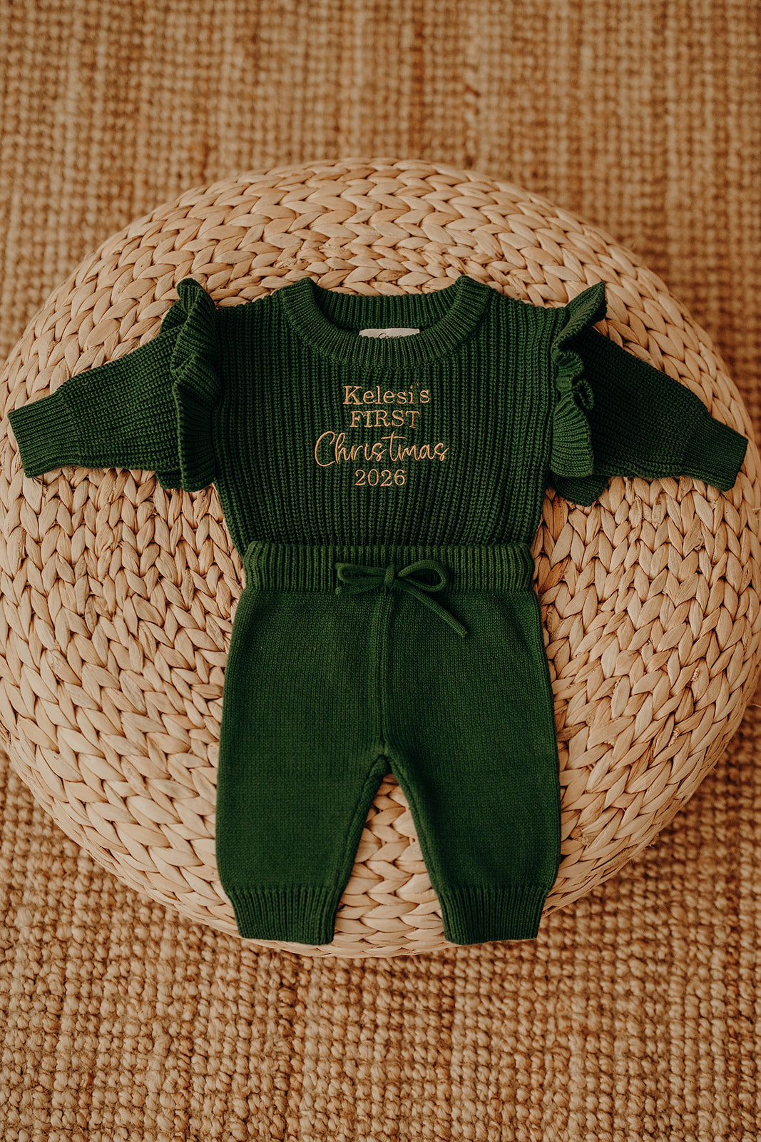 Emerald Green | Frilly Jumper & Pants Set