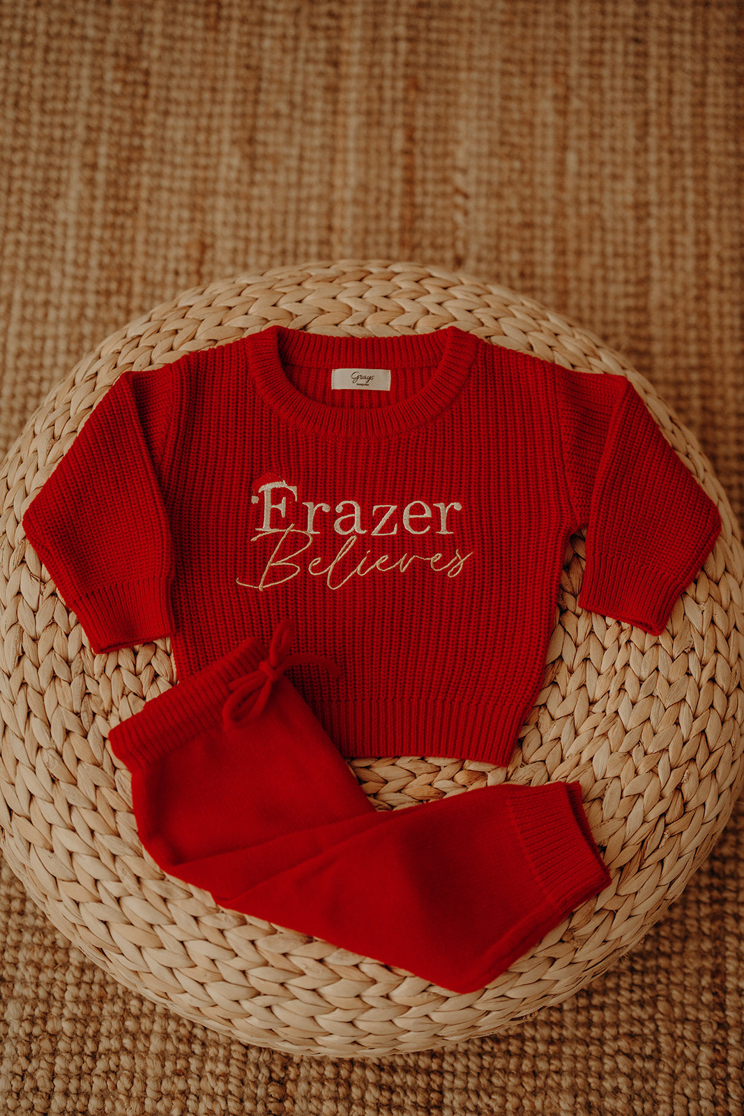Poppy Red | Jumper & Pants Set
