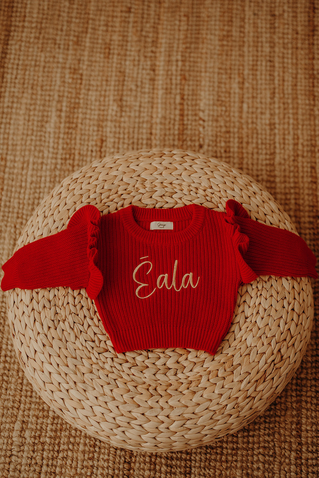 Poppy Red | Frilly Jumper