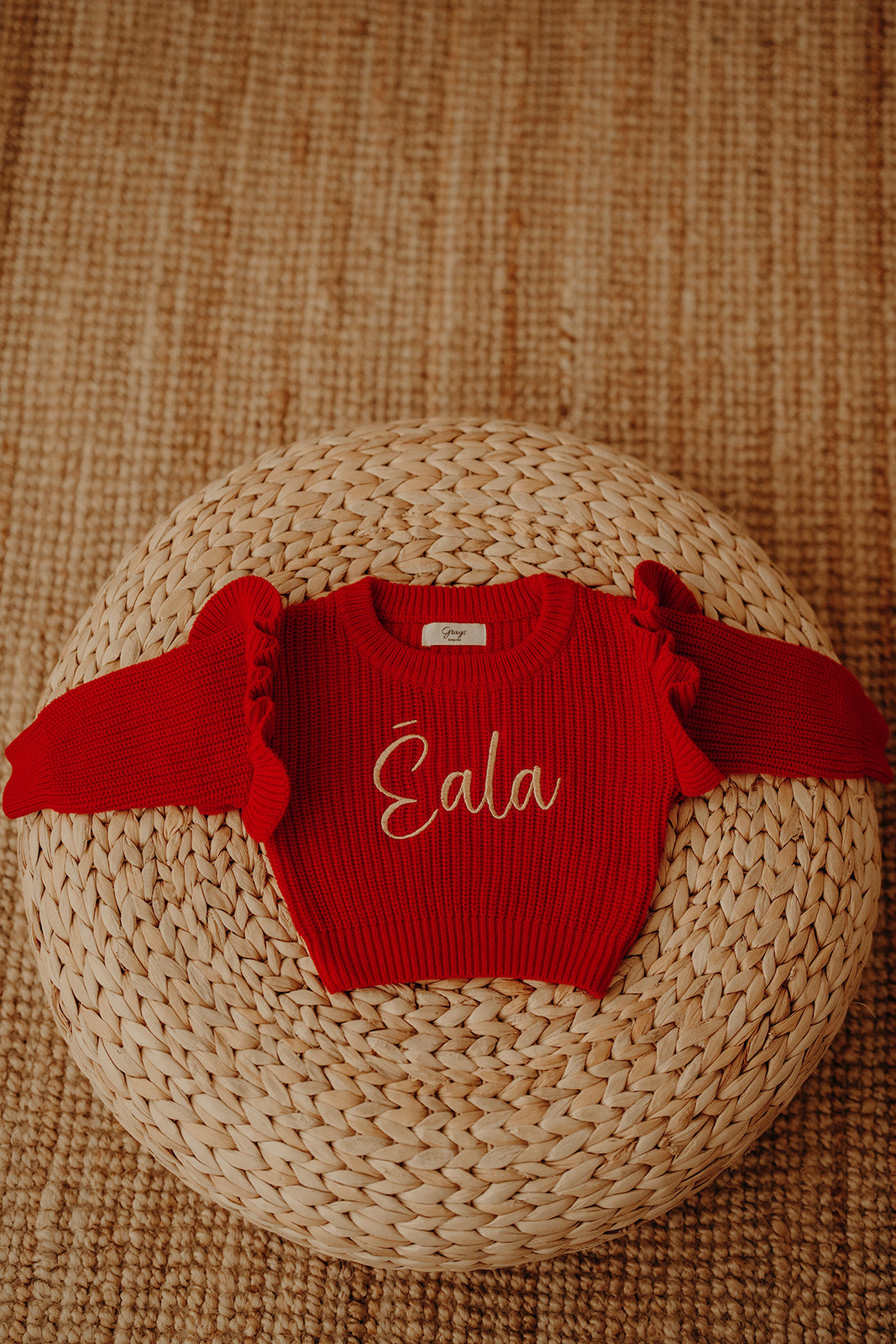 Poppy Red | Frilly Jumper