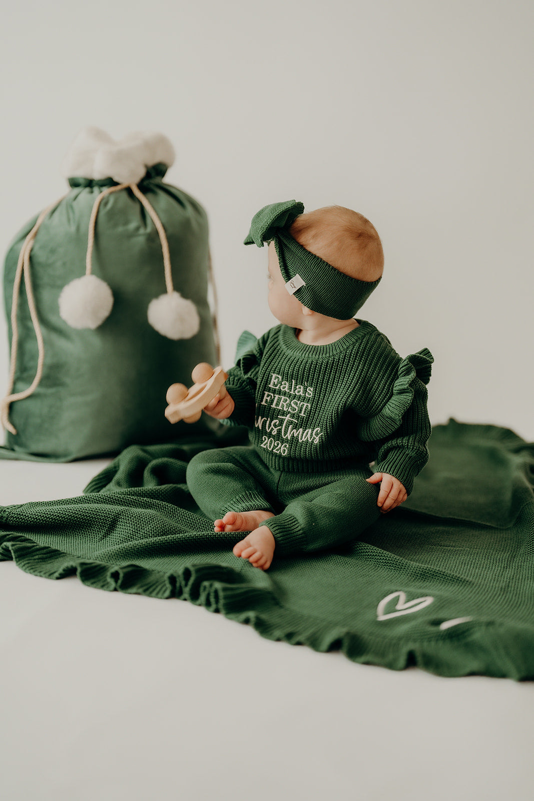 Emerald Green | Frilly Jumper & Pants Set