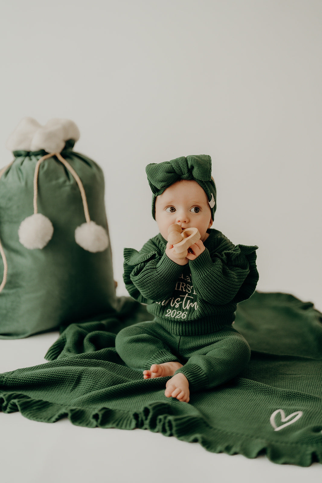 Emerald Green | Frilly Blanket