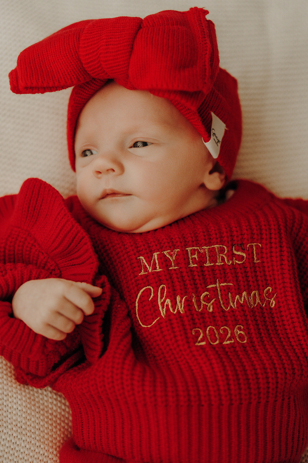 Poppy Red | Frilly Jumper