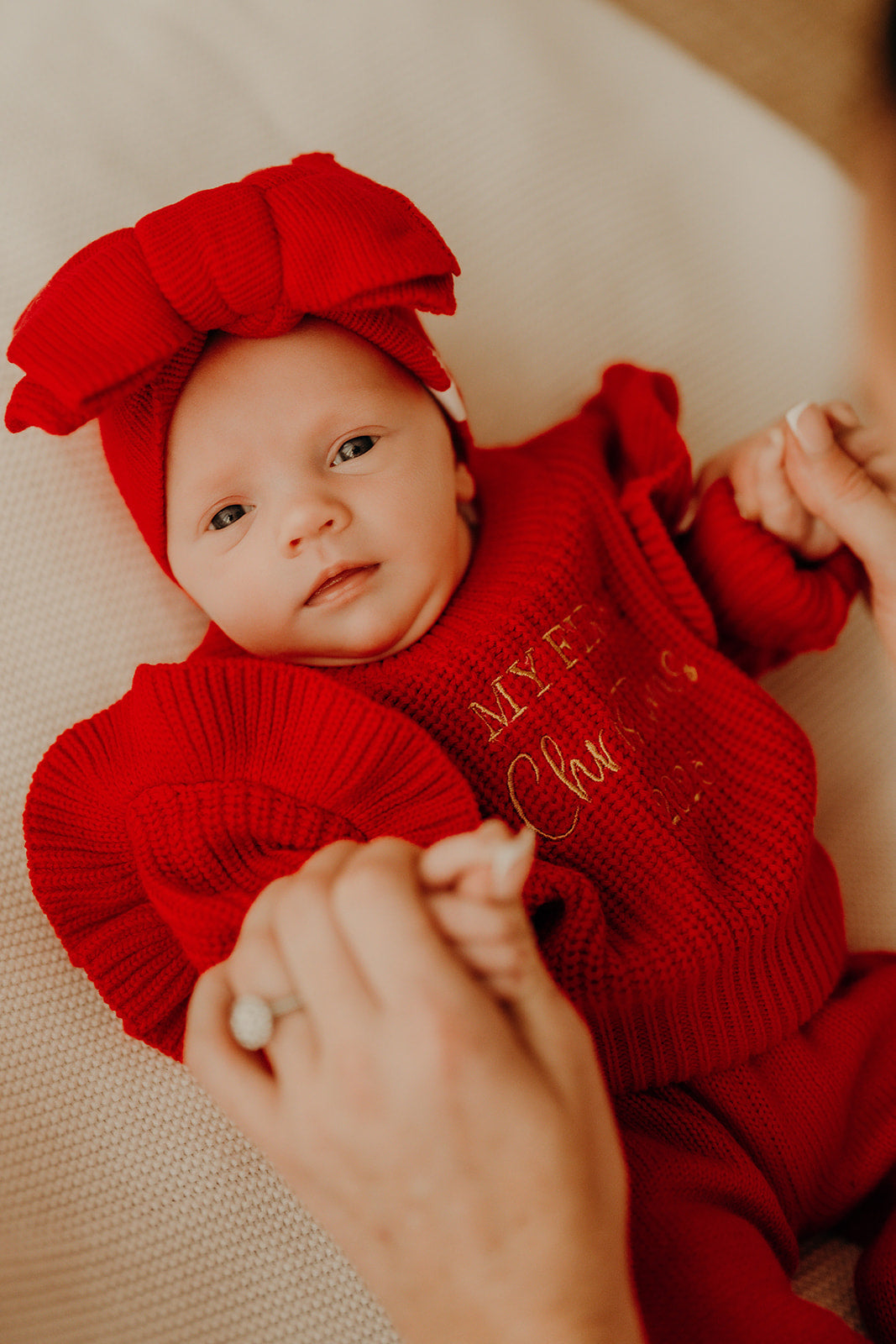 Poppy Red | Frilly Jumper & Pants Set