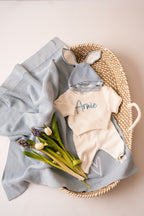 Jumper, Pants & Bonnet Set