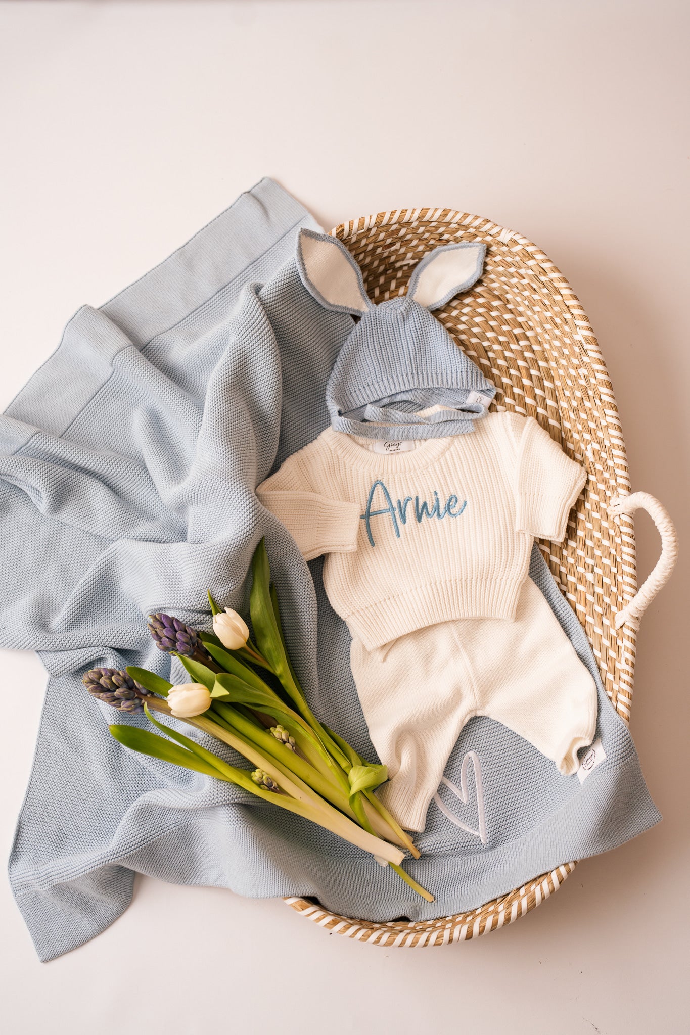 Easter Jumper, Pants & Bonnet Set