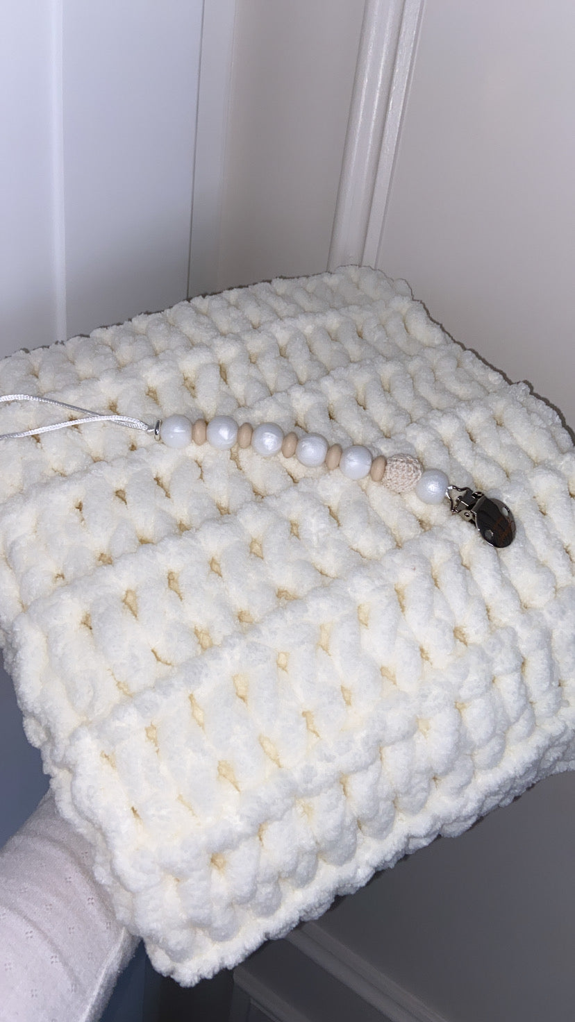 Puffy Handmade Blankets | Cream