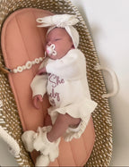 Cloud | Frilly Romper & Booties Set