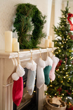 Ivory  - Santa Hanging Sock
