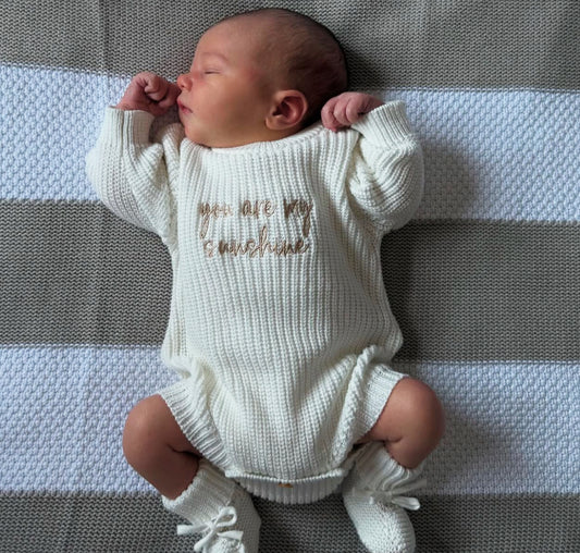 Cloud | Plain Romper & Booties