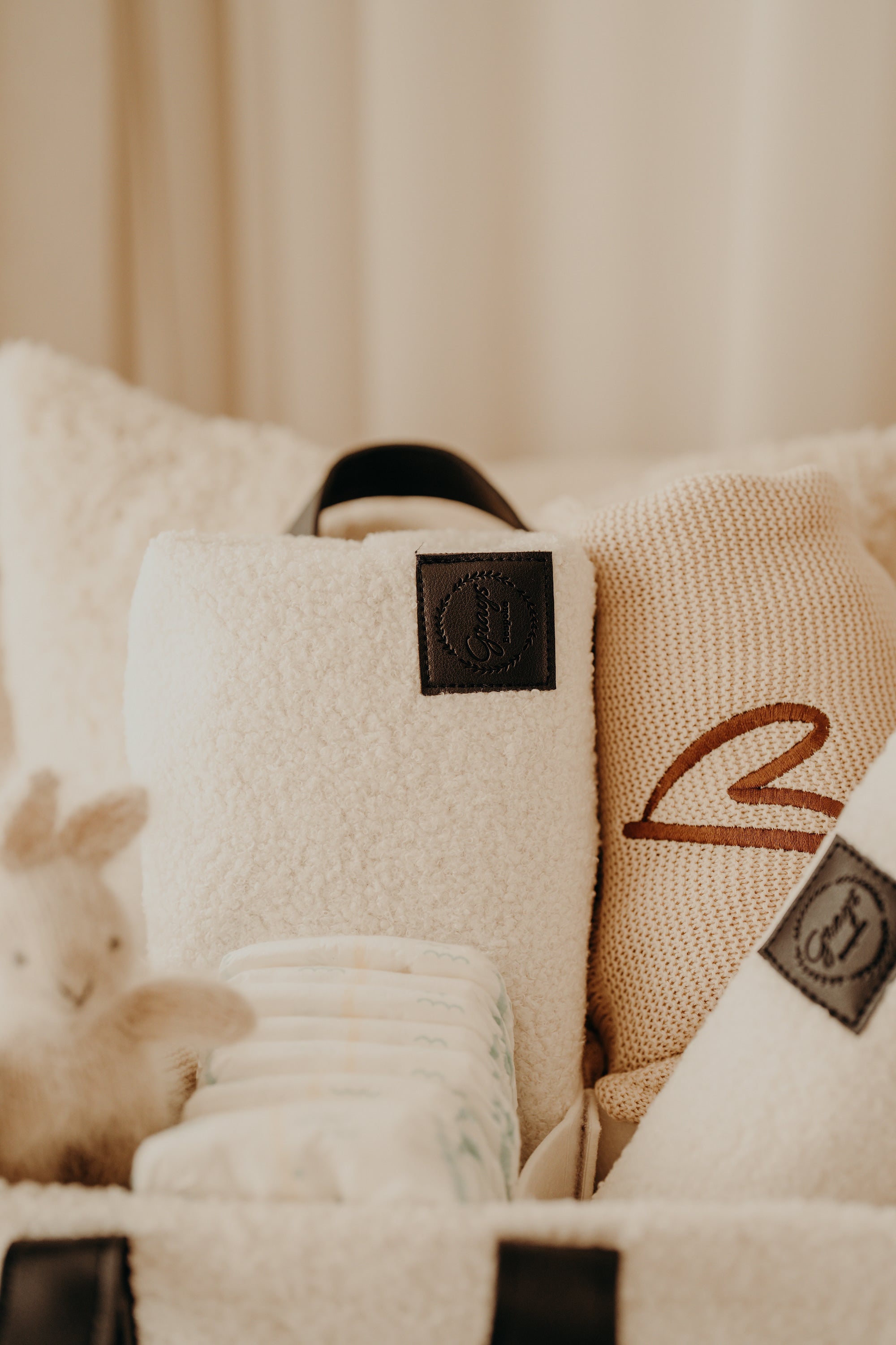 Luxury Teddy Nappy Caddy Set