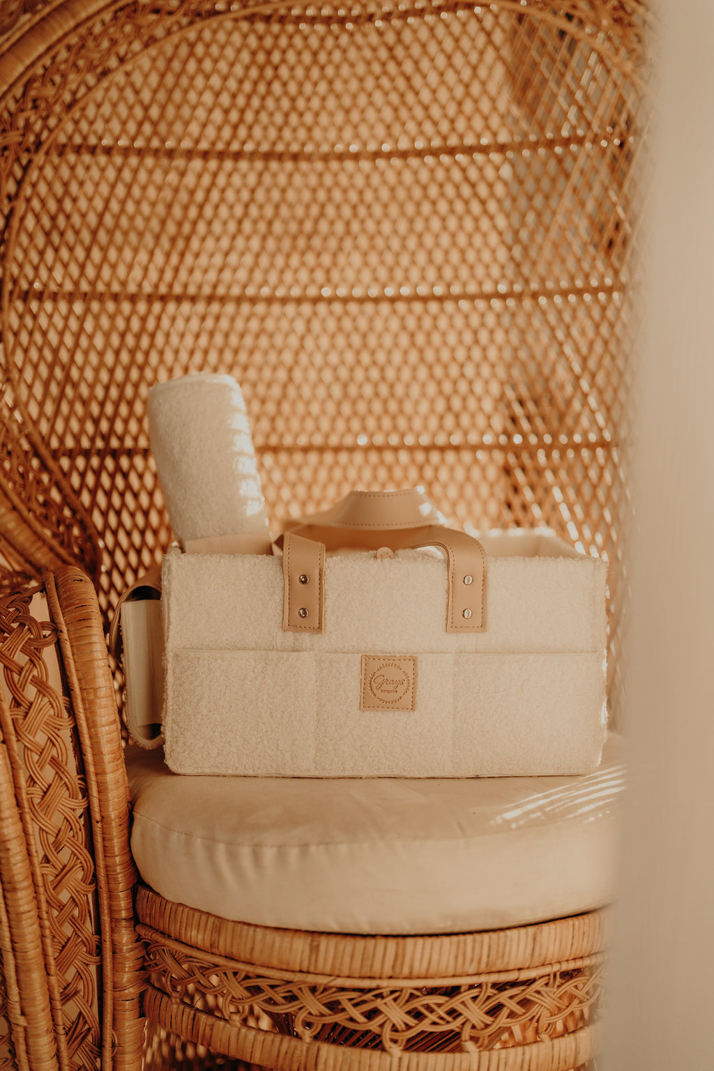 Luxury Teddy Nappy Caddy Set