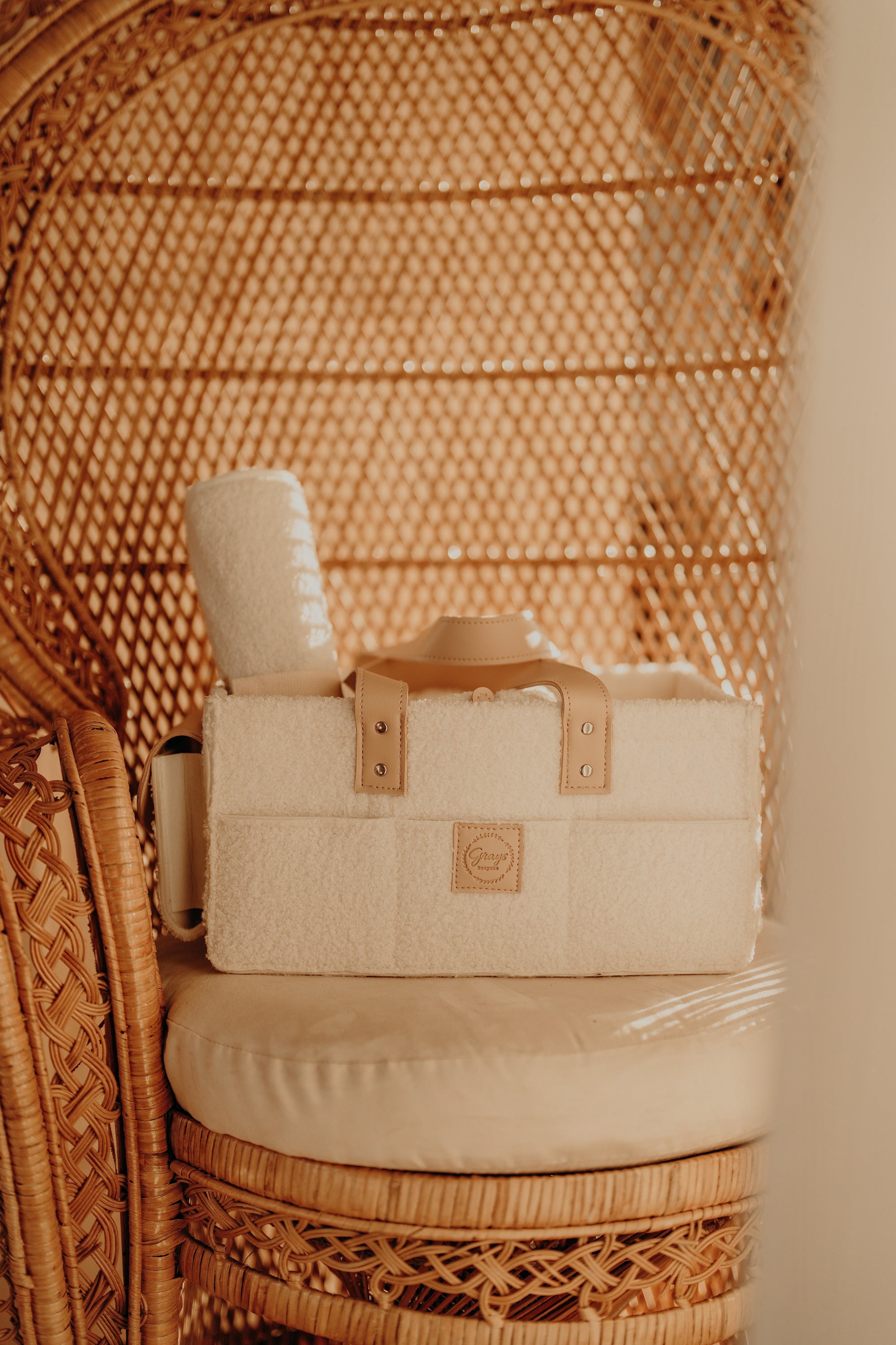 Luxury Teddy Nappy Caddy Set