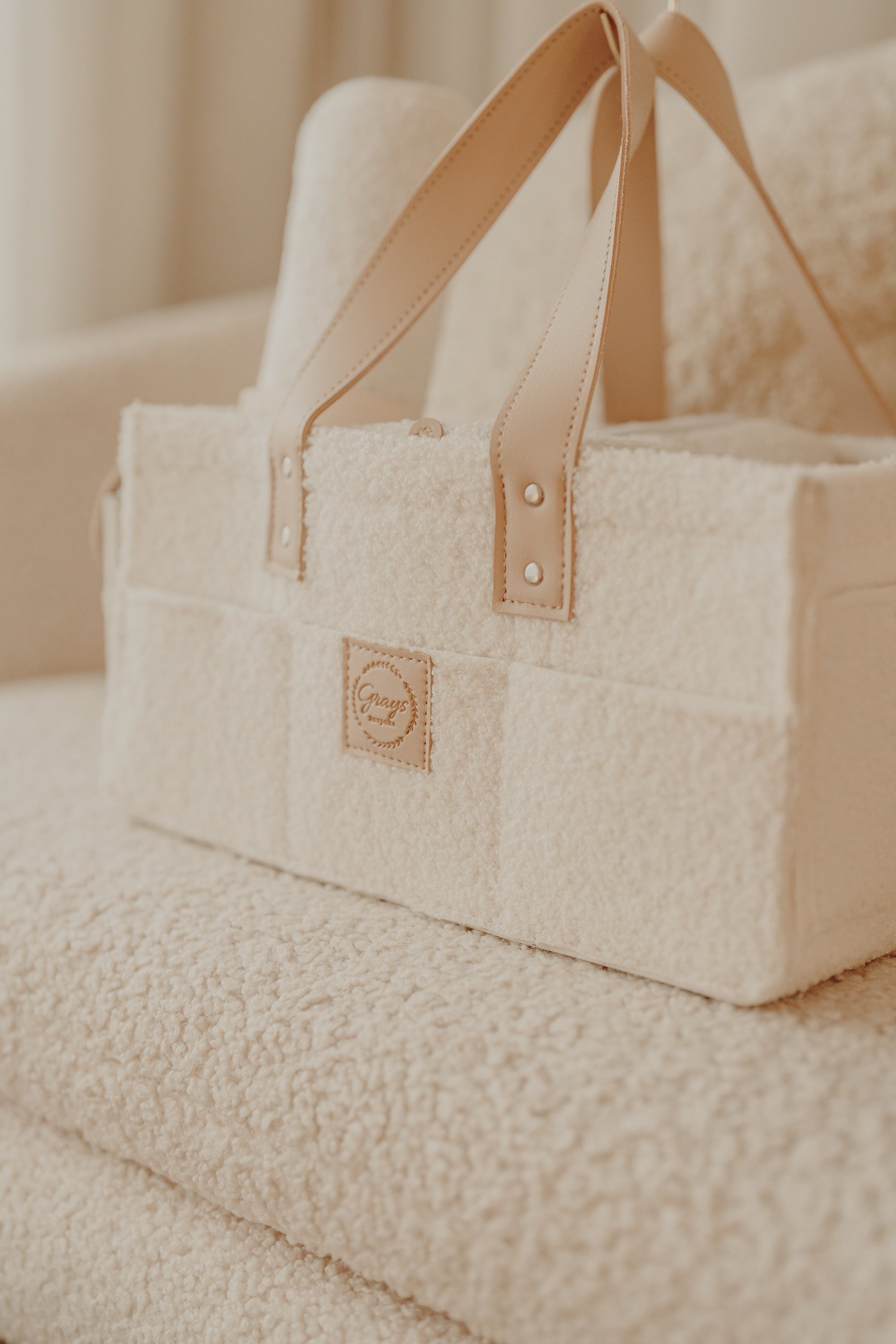 Luxury Teddy Nappy Caddy Set