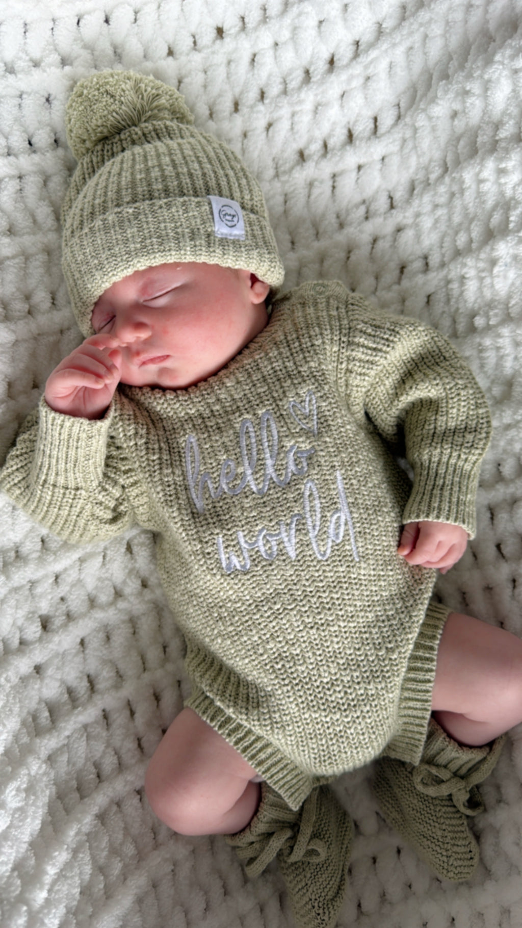 Sage| Chunky Romper & Booties