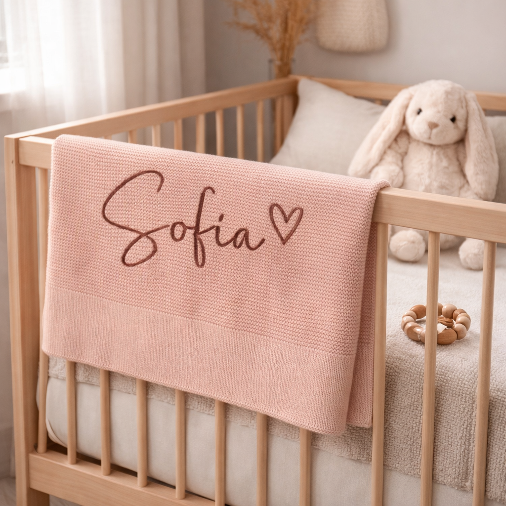 Ballet| Solid Edge Knit Blanket