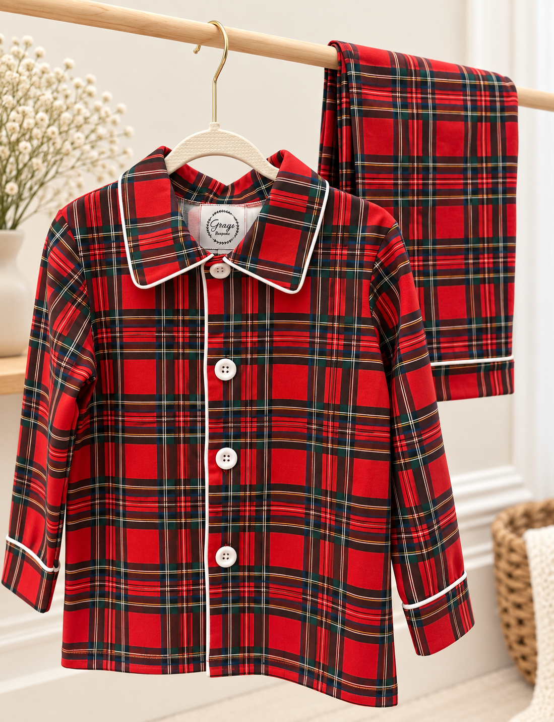 Christmas Tartan Pyjamas Boys