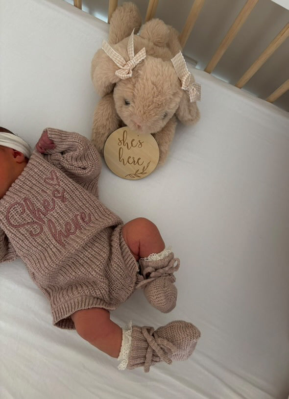 Soft Purple | Chunky Romper & Booties