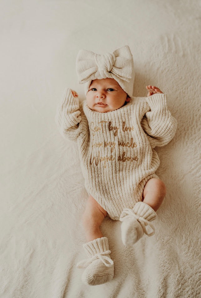 Butterscotch | Chunky Romper & Booties